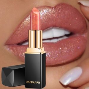 0 Brand Professional Lips Makeup Waterproof Shimmer Long Lasting Pigment Nude Pink Mermaid Shimmer Lipstick Luxury Makeup