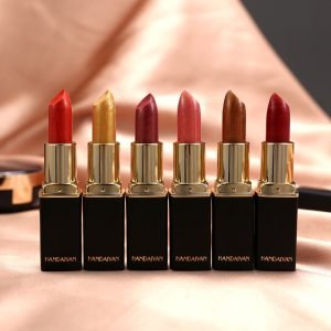 5 Brand Professional Lips Makeup Waterproof Shimmer Long Lasting Pigment Nude Pink Mermaid Shimmer Lipstick Luxury Makeup