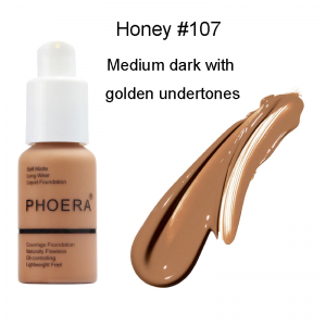 4 PHOERA Foundation Makeup 10 Colors Liquid Matte Moisturizer Face Base High Coverage Brighten Concealer Cream Fond